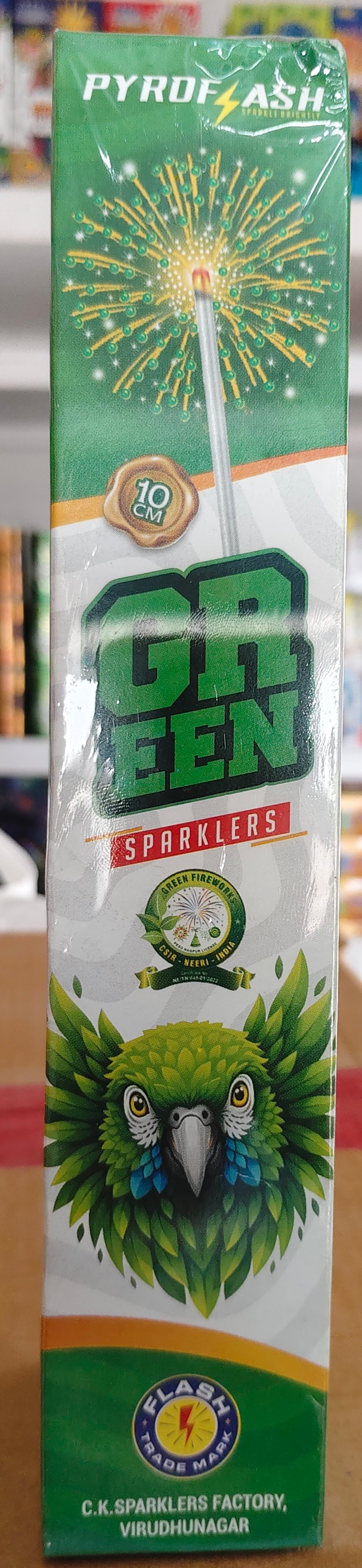 10 CM Green Sparklers