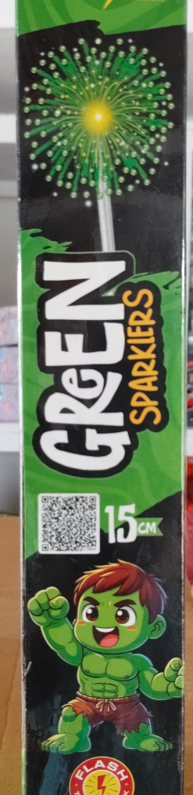 15 CM Green Sparklers